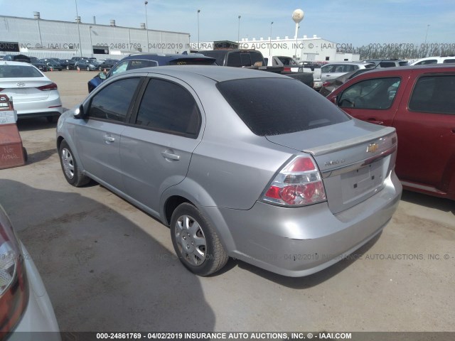 KL1TD5DE1BB197084 - 2011 CHEVROLET AVEO LS/LT Gümüş foto 3