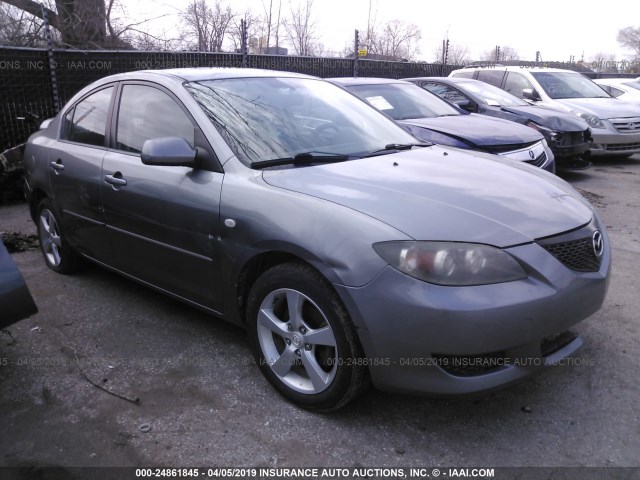 JM1BK12F061496138 - 2006 MAZDA 3 I GRAY photo 1