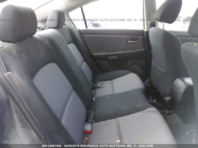 JM1BK12F061496138 - 2006 MAZDA 3 I GRAY photo 8