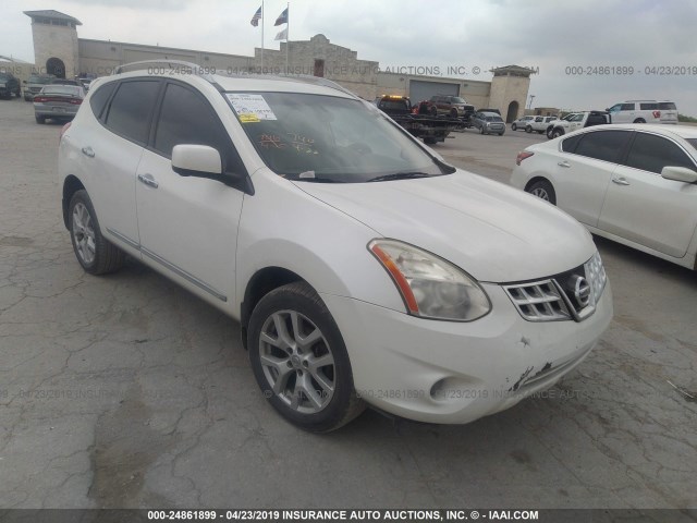 JN8AS5MTXDW508368 - 2013 NISSAN ROGUE S/SV WHITE photo 1