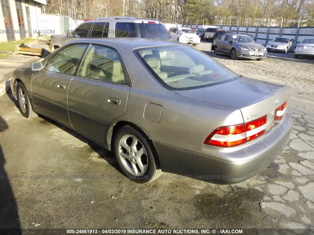 JT8BF28G810340114 - 2001 LEXUS ES GRAY photo 3