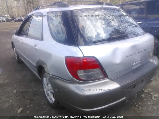 JF1GG68583G808353 - 2003 SUBARU IMPREZA OUTBACK SPORT SILVER photo 3