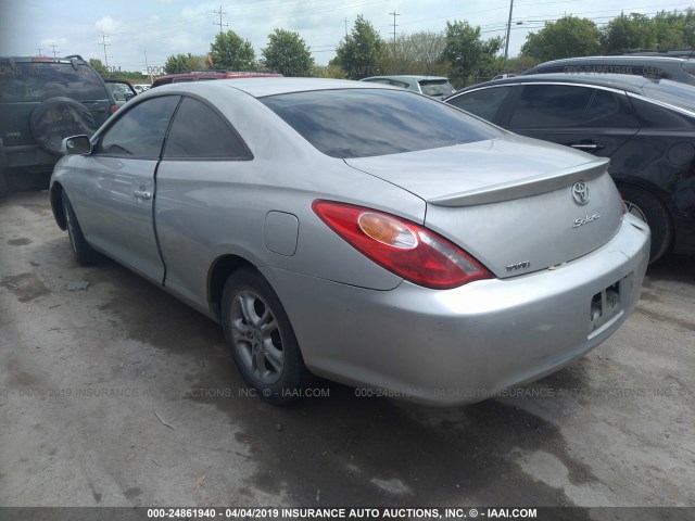 4T1CE38P46U738530 - 2006 TOYOTA CAMRY SOLARA SE/SLE ვერცხლისფერი ფოტო 3
