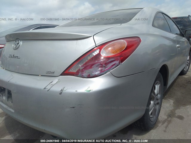 4T1CE38P46U738530 - 2006 TOYOTA CAMRY SOLARA SE/SLE ვერცხლისფერი ფოტო 6