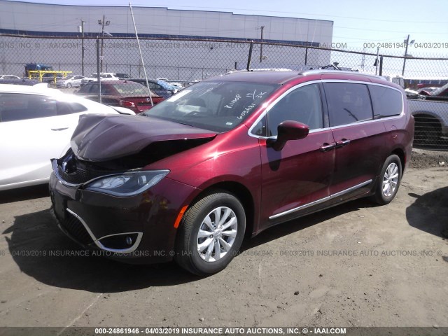 2C4RC1BGXKR603481 - 2019 CHRYSLER PACIFICA TOURING L RED photo 2
