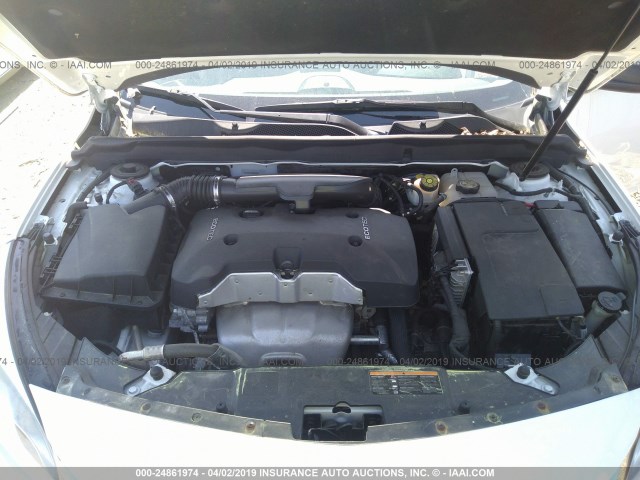 1G11A5SL1EF264136 - 2014 CHEVROLET MALIBU LS WHITE photo 10