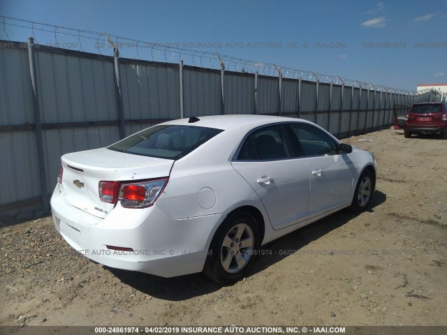 1G11A5SL1EF264136 - 2014 CHEVROLET MALIBU LS WHITE photo 4