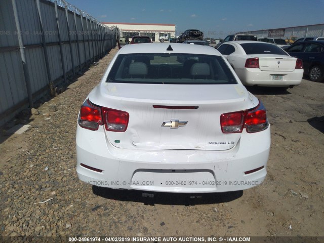 1G11A5SL1EF264136 - 2014 CHEVROLET MALIBU LS WHITE photo 6