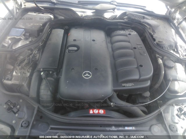 WDBUF26J16A833822 - 2006 MERCEDES-BENZ E 320 CDI SILVER photo 10