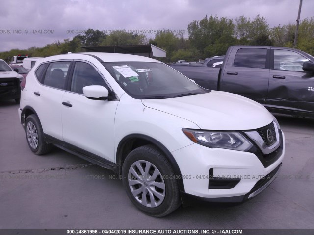 KNMAT2MV9HP607501 - 2017 NISSAN ROGUE S/SV WHITE photo 1