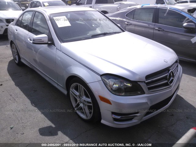 WDDGF4HB0EG243998 - 2014 MERCEDES-BENZ C 250 SILVER photo 1