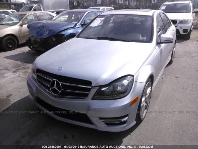 WDDGF4HB0EG243998 - 2014 MERCEDES-BENZ C 250 SILVER photo 6