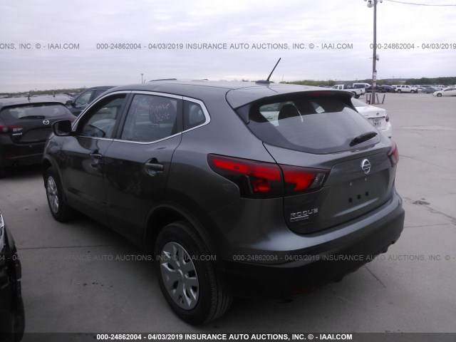 JN1BJ1CP8JW155434 - 2018 NISSAN ROGUE SPORT S/SV/SL GRAY photo 3