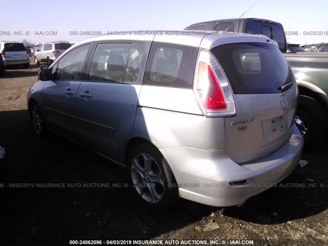 JM1CR29L880301414 - 2008 MAZDA 5 SILVER photo 3