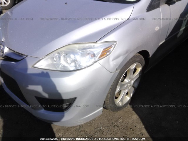 JM1CR29L880301414 - 2008 MAZDA 5 SILVER photo 6