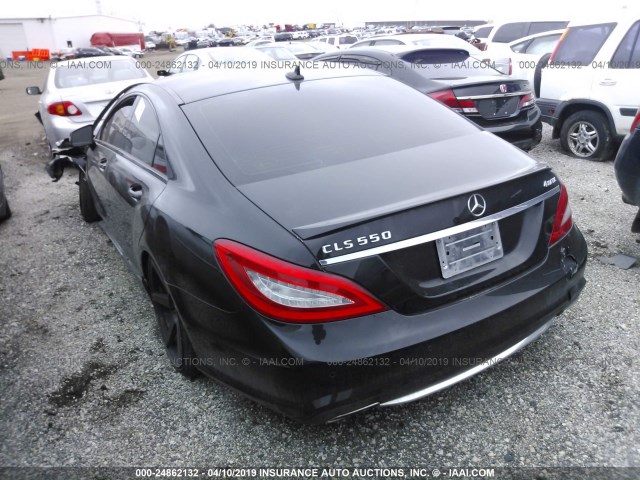 WDDLJ9BB5DA088305 - 2013 MERCEDES-BENZ CLS 550 4MATIC BLACK photo 3