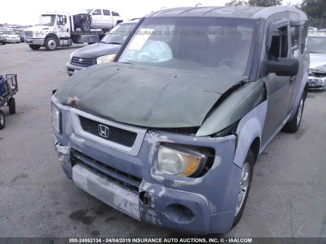 5J6YH18514L010049 - 2004 HONDA ELEMENT EX GREEN photo 6