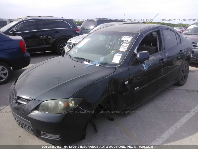 JM1BK323071765936 - 2007 MAZDA 3 S BLACK photo 2