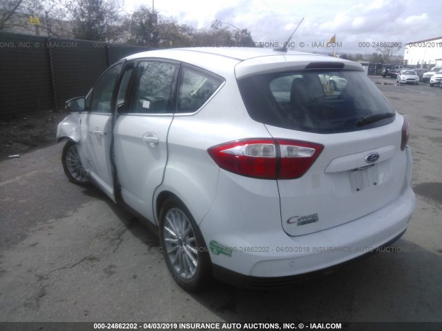 1FADP5CU6DL508489 - 2013 FORD C-MAX PREMIUM WHITE photo 3