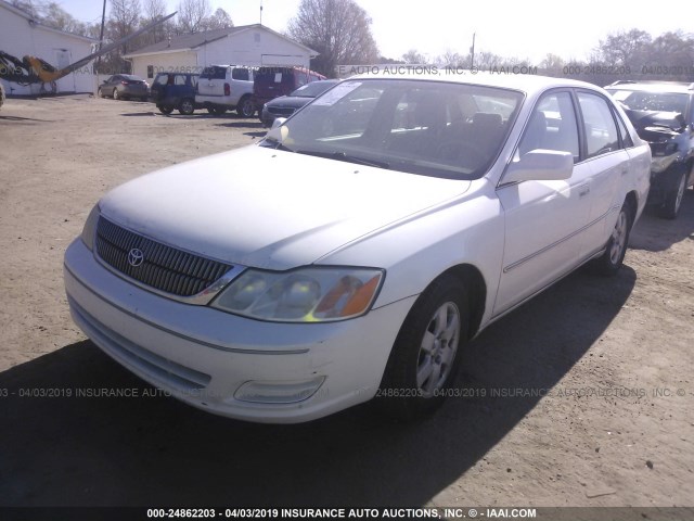 4T1BF28B61U123977 - 2001 TOYOTA AVALON XL/XLS WHITE photo 2