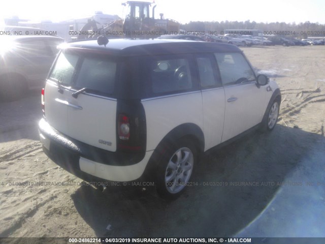 WMWML33569TN69199 - 2009 MINI COOPER CLUBMAN CREAM photo 4