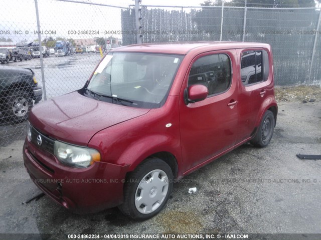 JN8AZ2KRXAT163146 - 2010 NISSAN CUBE S/SL/KROM RED photo 2