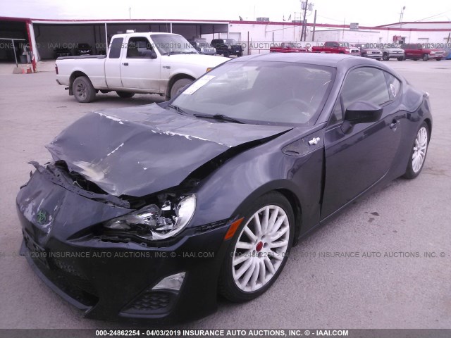 JF1ZNAA16D1703694 - 2013 TOYOTA SCION FR-S GRAY photo 2
