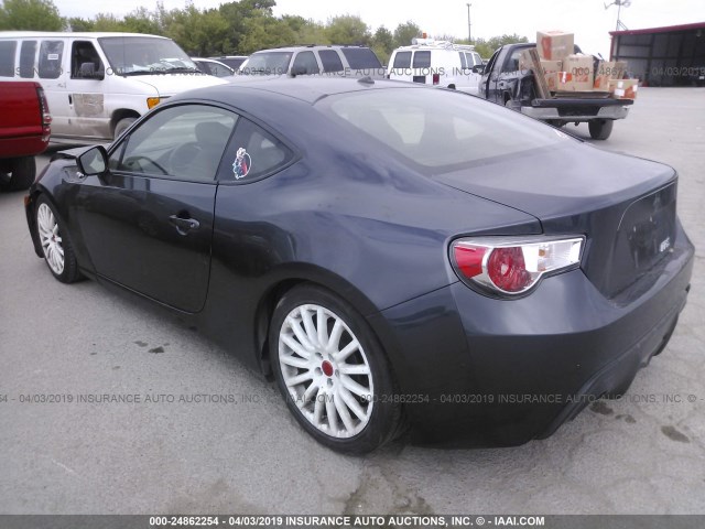 JF1ZNAA16D1703694 - 2013 TOYOTA SCION FR-S GRAY photo 3