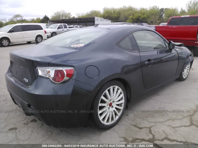 JF1ZNAA16D1703694 - 2013 TOYOTA SCION FR-S GRAY photo 4
