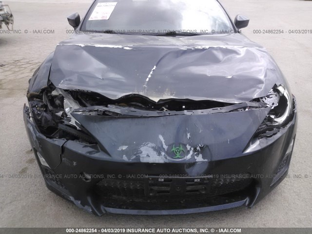 JF1ZNAA16D1703694 - 2013 TOYOTA SCION FR-S GRAY photo 6