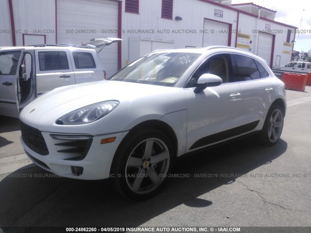 WP1AB2A50FLB42780 - 2015 PORSCHE MACAN S WHITE photo 2