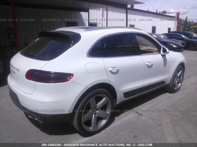 WP1AB2A50FLB42780 - 2015 PORSCHE MACAN S WHITE photo 4