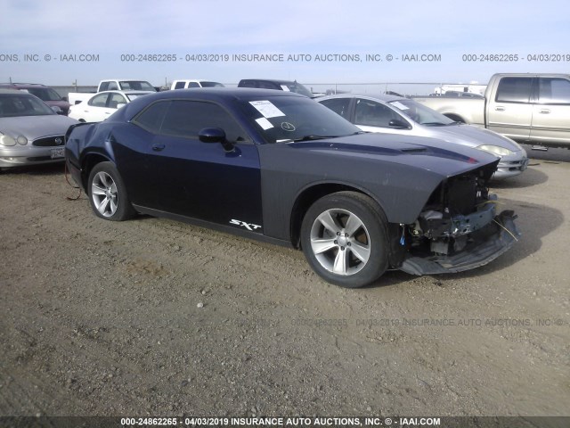 2C3CDZAG2FH884744 - 2015 DODGE CHALLENGER SXT BLUE photo 1