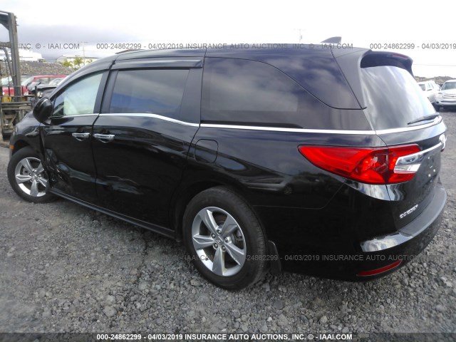 5FNRL6H76JB003006 - 2018 HONDA ODYSSEY EXL BLACK photo 3