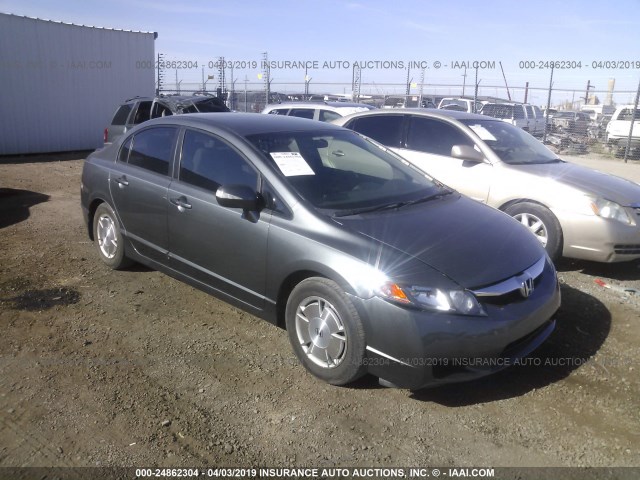 JHMFA36299S003089 - 2009 HONDA CIVIC HYBRID GRAY photo 1