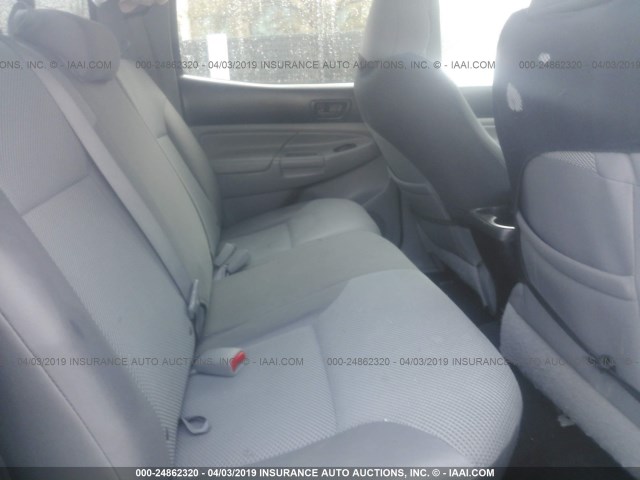 3TMJU4GN1FM185733 - 2015 TOYOTA TACOMA DOUBLE CAB PRERUNNER GRAY photo 8
