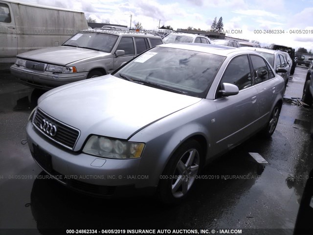 WAULT68E03A176162 - 2003 AUDI A4 3.0 QUATTRO SILVER photo 2