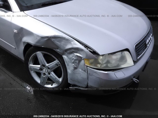 WAULT68E03A176162 - 2003 AUDI A4 3.0 QUATTRO SILVER photo 6