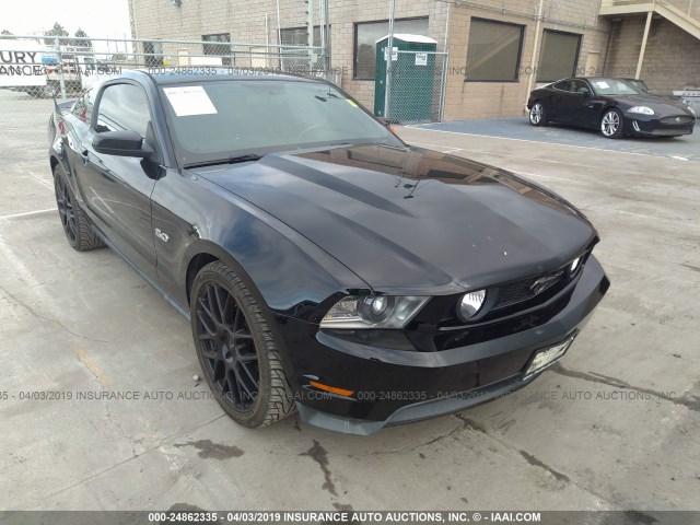 1ZVBP8CF3C5218277 - 2012 FORD MUSTANG GT BLACK photo 1