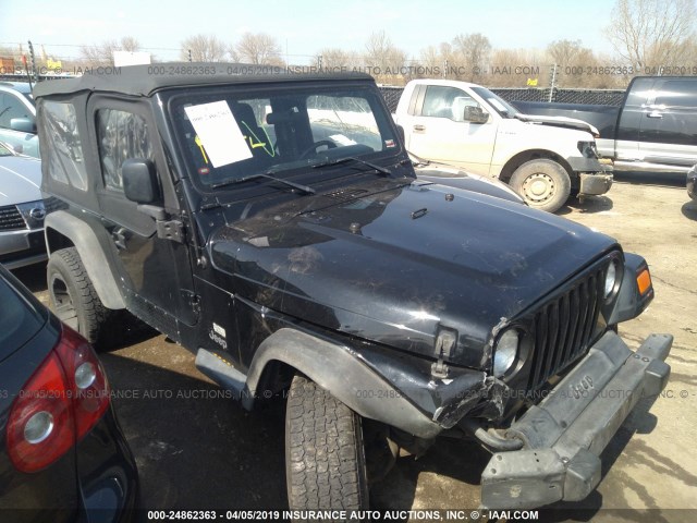 1J4FA29106P786374 - 2006 JEEP WRANGLER / TJ SE BLUE photo 1