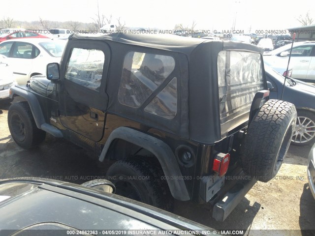 1J4FA29106P786374 - 2006 JEEP WRANGLER / TJ SE BLUE photo 3