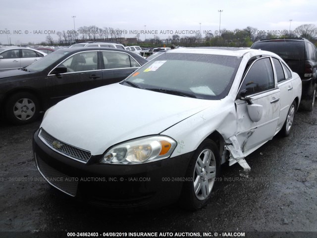 2G1WB5E3XE1107078 - 2014 CHEVROLET IMPALA LIMITED LT WHITE photo 2