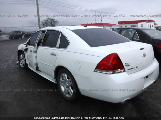 2G1WB5E3XE1107078 - 2014 CHEVROLET IMPALA LIMITED LT WHITE photo 3