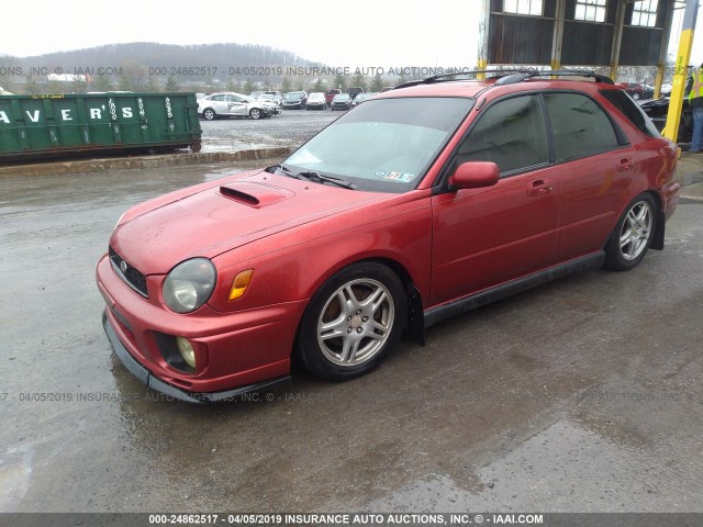 JF1GG29632G820991 - 2002 SUBARU IMPREZA WRX RED photo 2