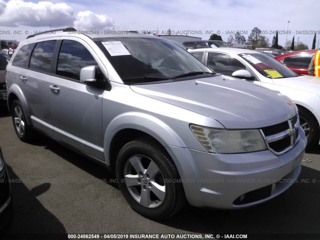 3D4PG5FV1AT175486 - 2010 DODGE JOURNEY SXT SILVER photo 1