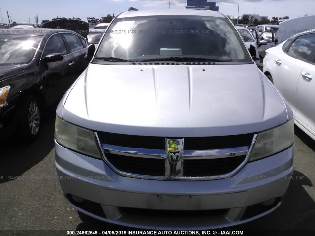 3D4PG5FV1AT175486 - 2010 DODGE JOURNEY SXT SILVER photo 6