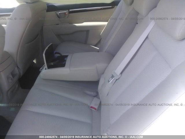 5NMSG13D87H051085 - 2007 HYUNDAI SANTA FE GLS WHITE photo 8