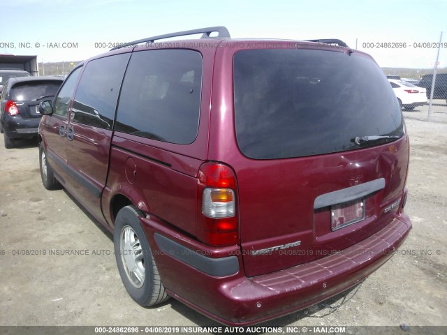 1GNDX13E94D269016 - 2004 CHEVROLET VENTURE LUXURY MAROON photo 3