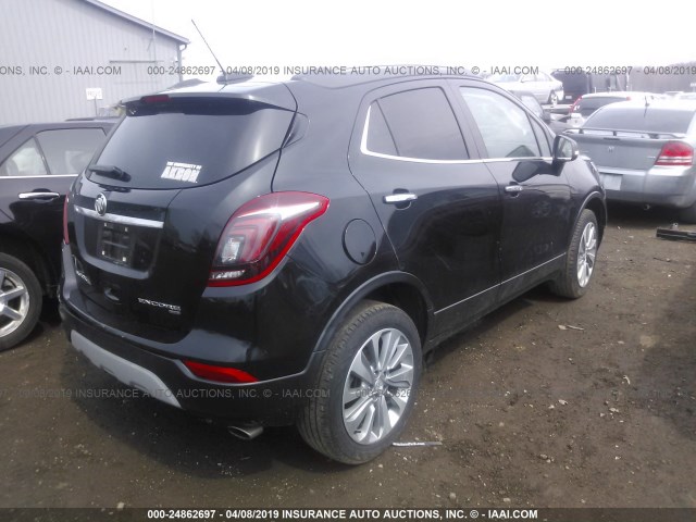 KL4CJESB4JB586109 - 2018 BUICK ENCORE PREFERRED BLACK photo 4