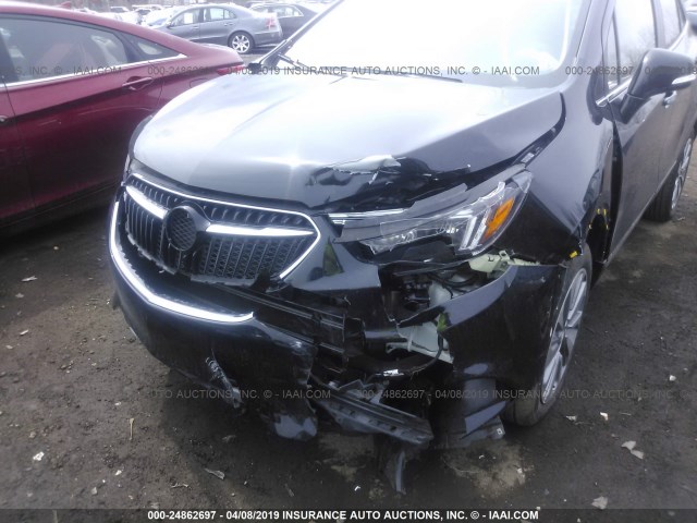 KL4CJESB4JB586109 - 2018 BUICK ENCORE PREFERRED BLACK photo 6